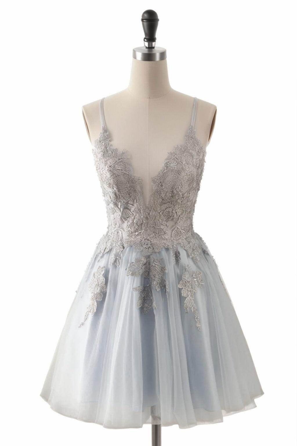 A-Line Short-Mini Tulle Homecoming Dresses CS0506 - COCOMELODY