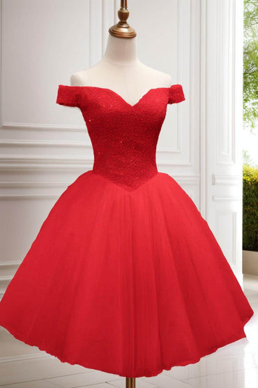 Princess Knee Length Tulle Homecoming Dresses CS0523 - COCOMELODY
