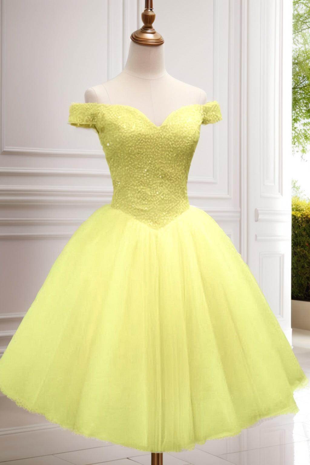 Princess Knee Length Tulle Homecoming Dresses CS0523 - COCOMELODY