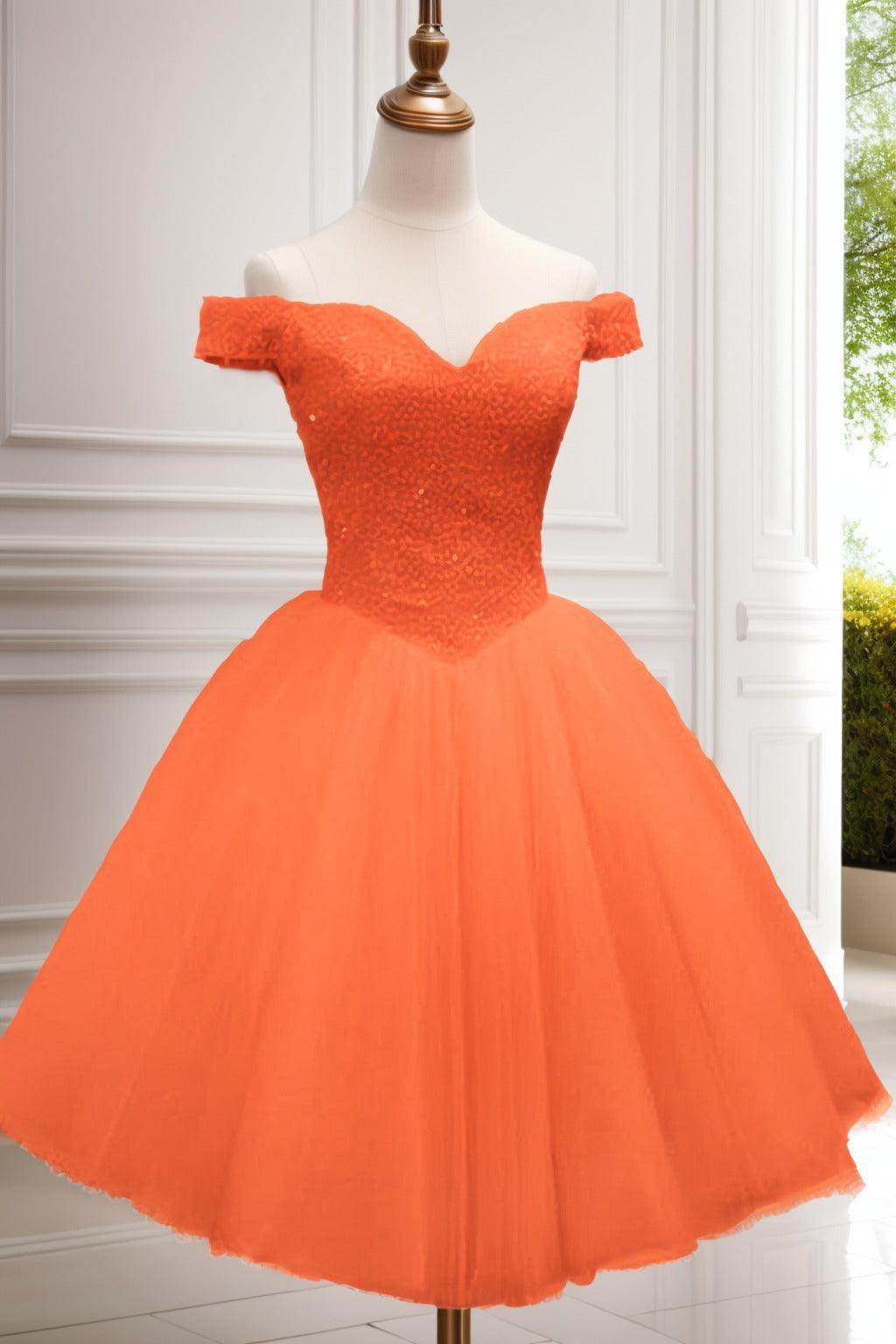 Princess Knee Length Tulle Homecoming Dresses CS0523 - COCOMELODY
