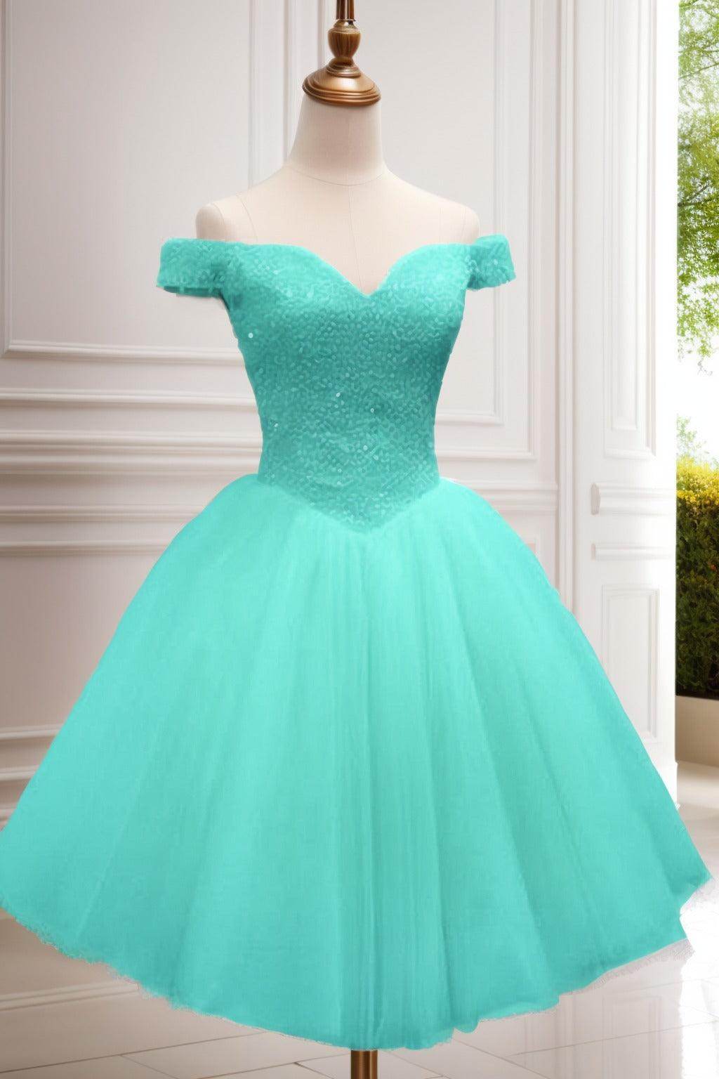 Princess Knee Length Tulle Homecoming Dresses CS0523 - COCOMELODY