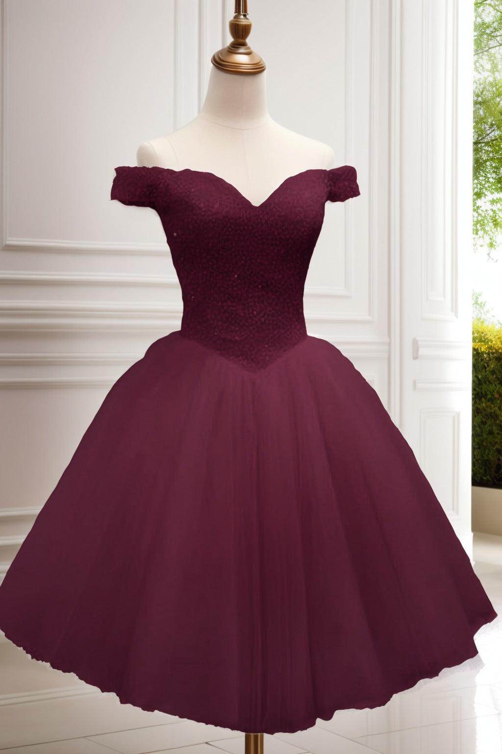Princess Knee Length Tulle Homecoming Dresses CS0523 - COCOMELODY