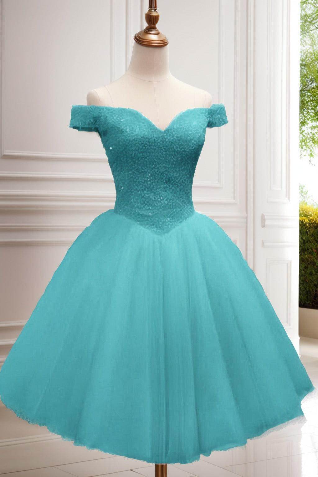 Princess Knee Length Tulle Homecoming Dresses CS0523 - COCOMELODY