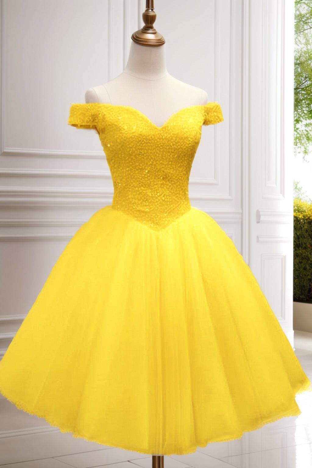 Princess Knee Length Tulle Homecoming Dresses CS0523 - COCOMELODY
