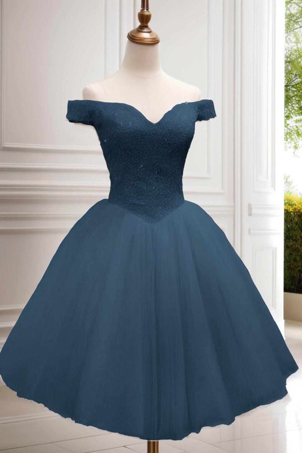 Princess Knee Length Tulle Homecoming Dresses CS0523 - COCOMELODY
