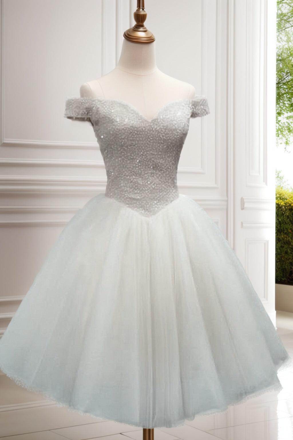 Princess Knee Length Tulle Homecoming Dresses CS0523 - COCOMELODY