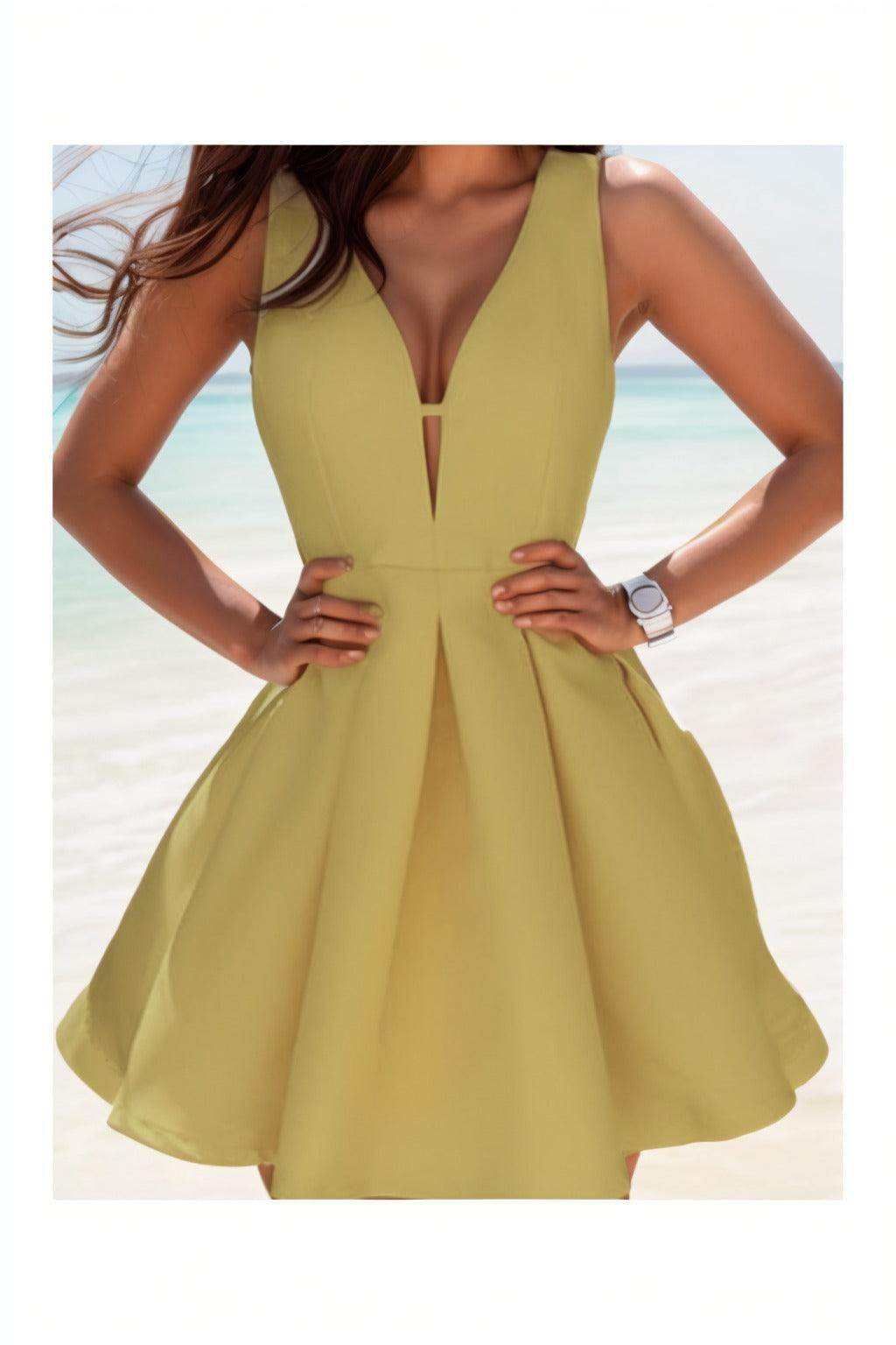 A-Line Knee Length Satin Homecoming Dresses CS0531 - COCOMELODY