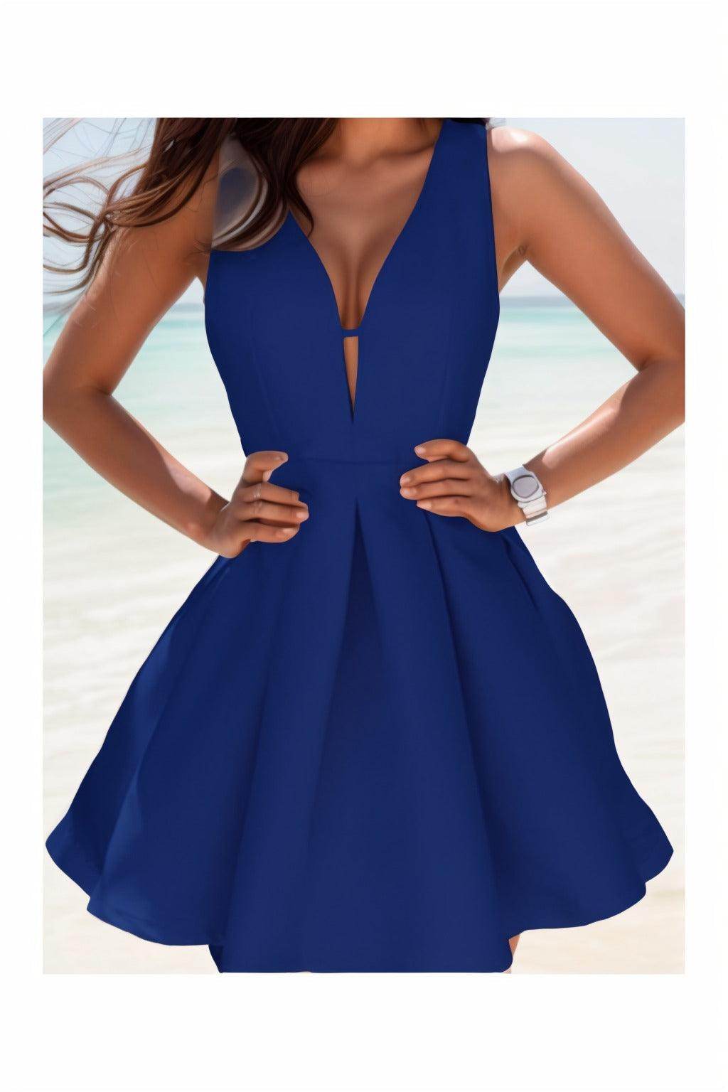 A-Line Knee Length Satin Homecoming Dresses CS0531 - COCOMELODY