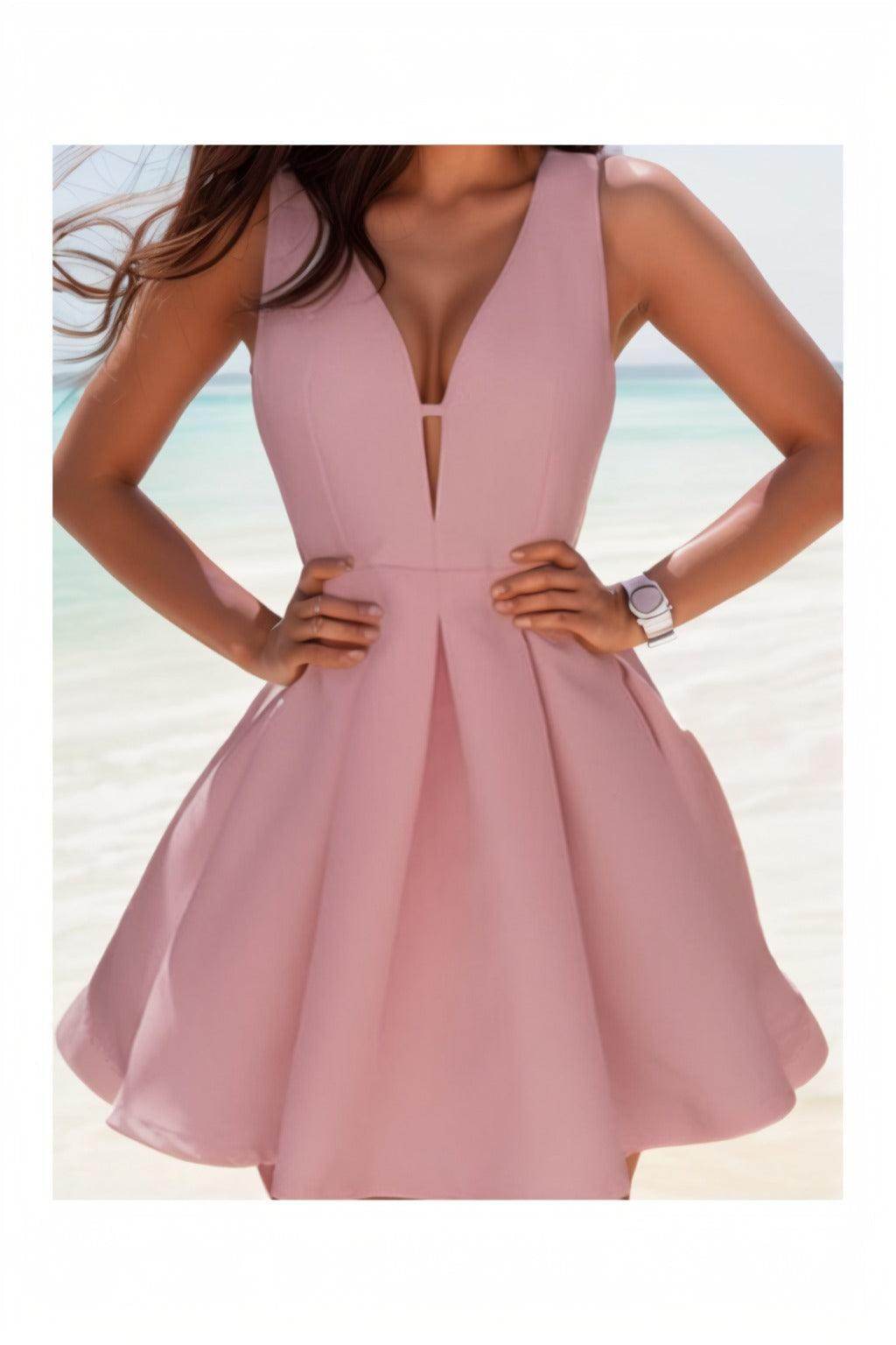 A-Line Knee Length Satin Homecoming Dresses CS0531 - COCOMELODY