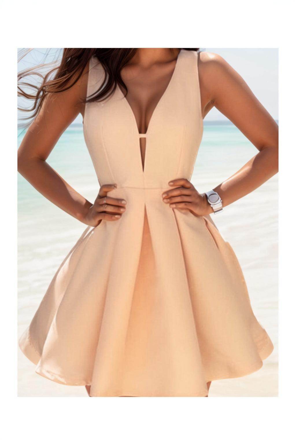 A-Line Knee Length Satin Homecoming Dresses CS0531 - COCOMELODY