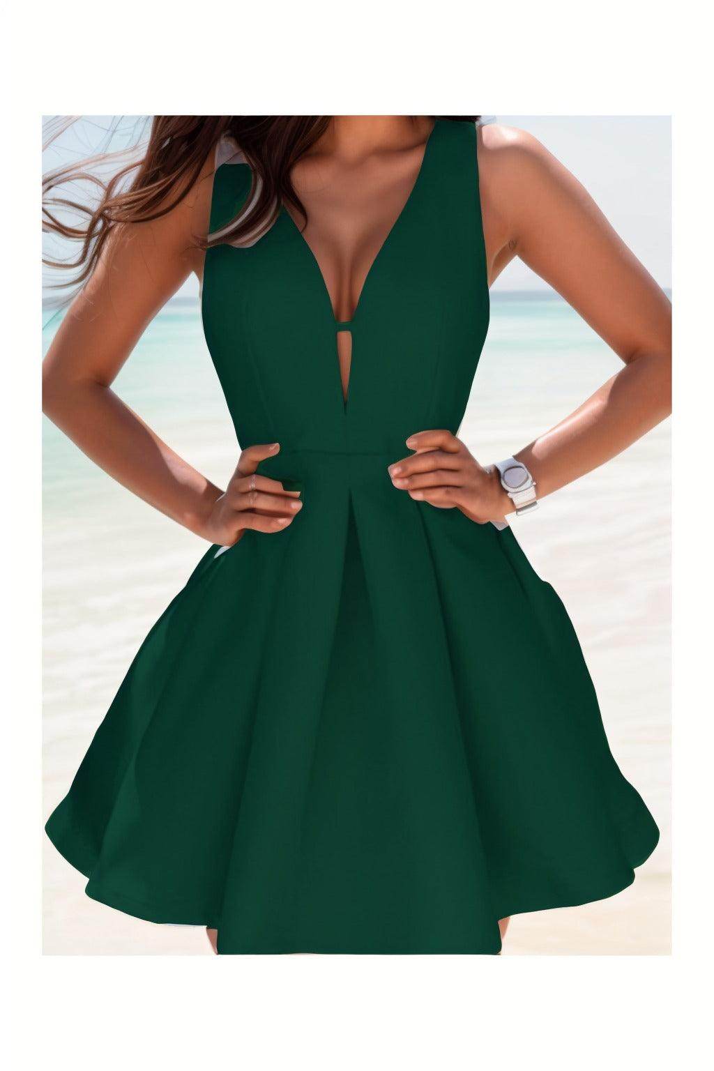 A-Line Knee Length Satin Homecoming Dresses CS0531 - COCOMELODY