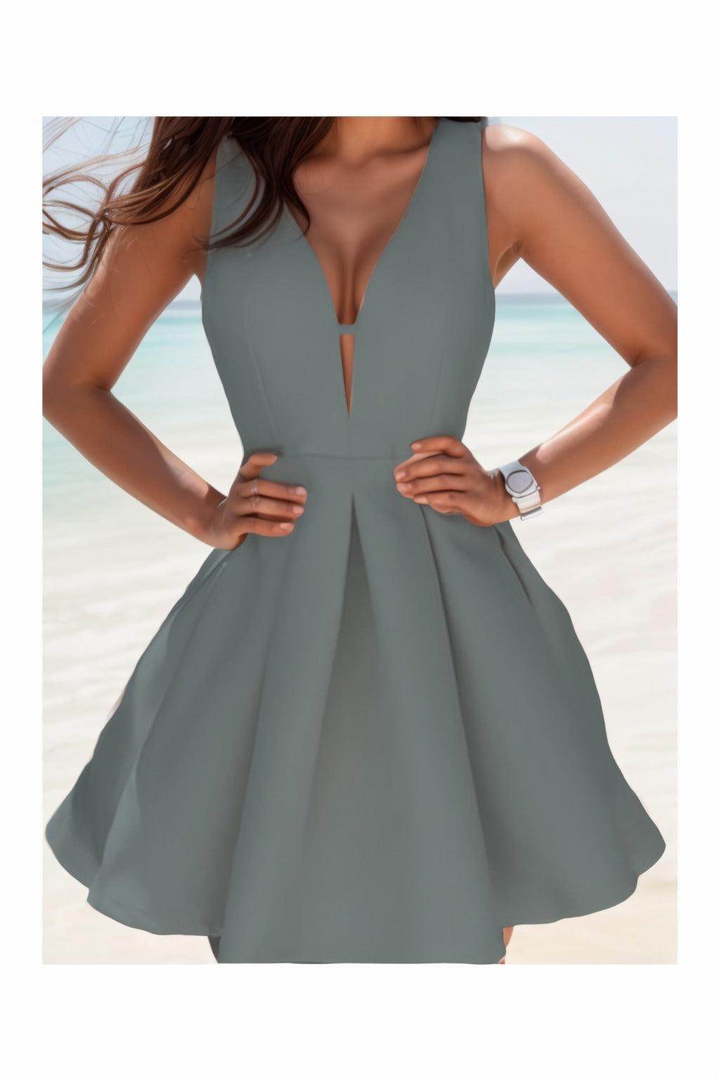 A-Line Knee Length Satin Homecoming Dresses CS0531 - COCOMELODY