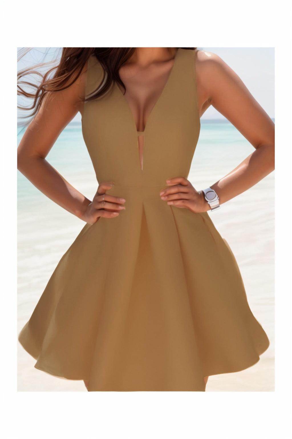 A-Line Knee Length Satin Homecoming Dresses CS0531 - COCOMELODY