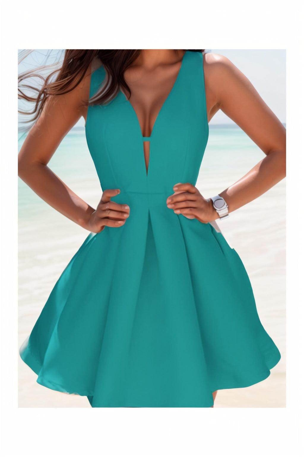 A-Line Knee Length Satin Homecoming Dresses CS0531 - COCOMELODY