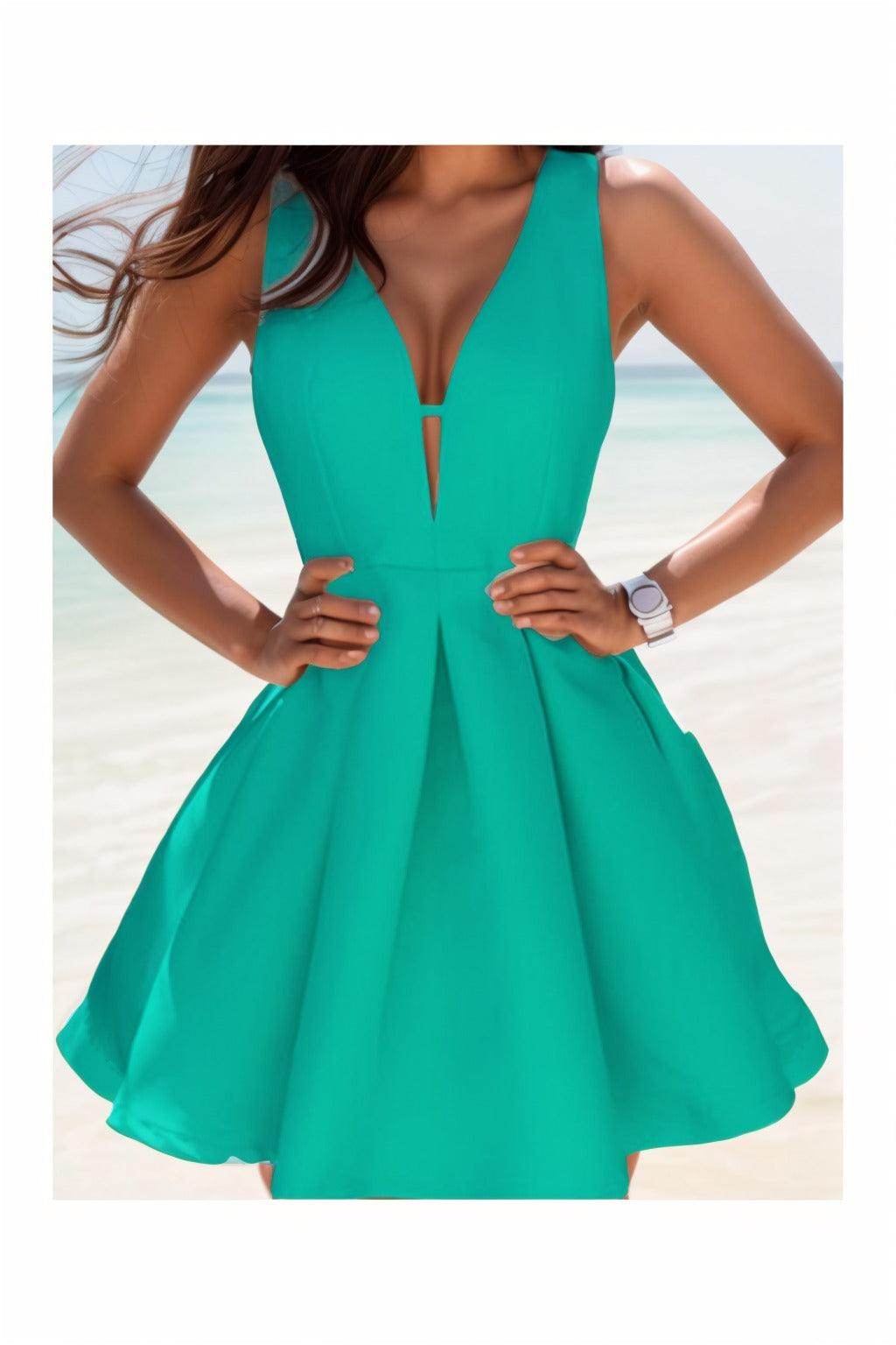 A-Line Knee Length Satin Homecoming Dresses CS0531 - COCOMELODY