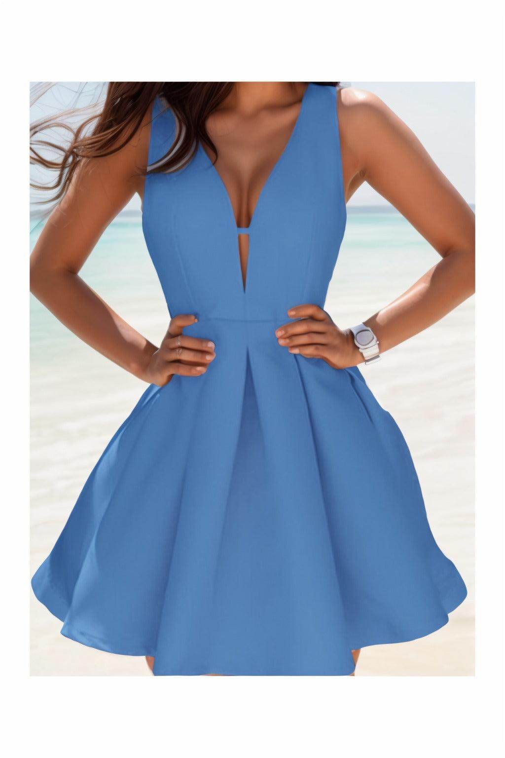 A-Line Knee Length Satin Homecoming Dresses CS0531 - COCOMELODY