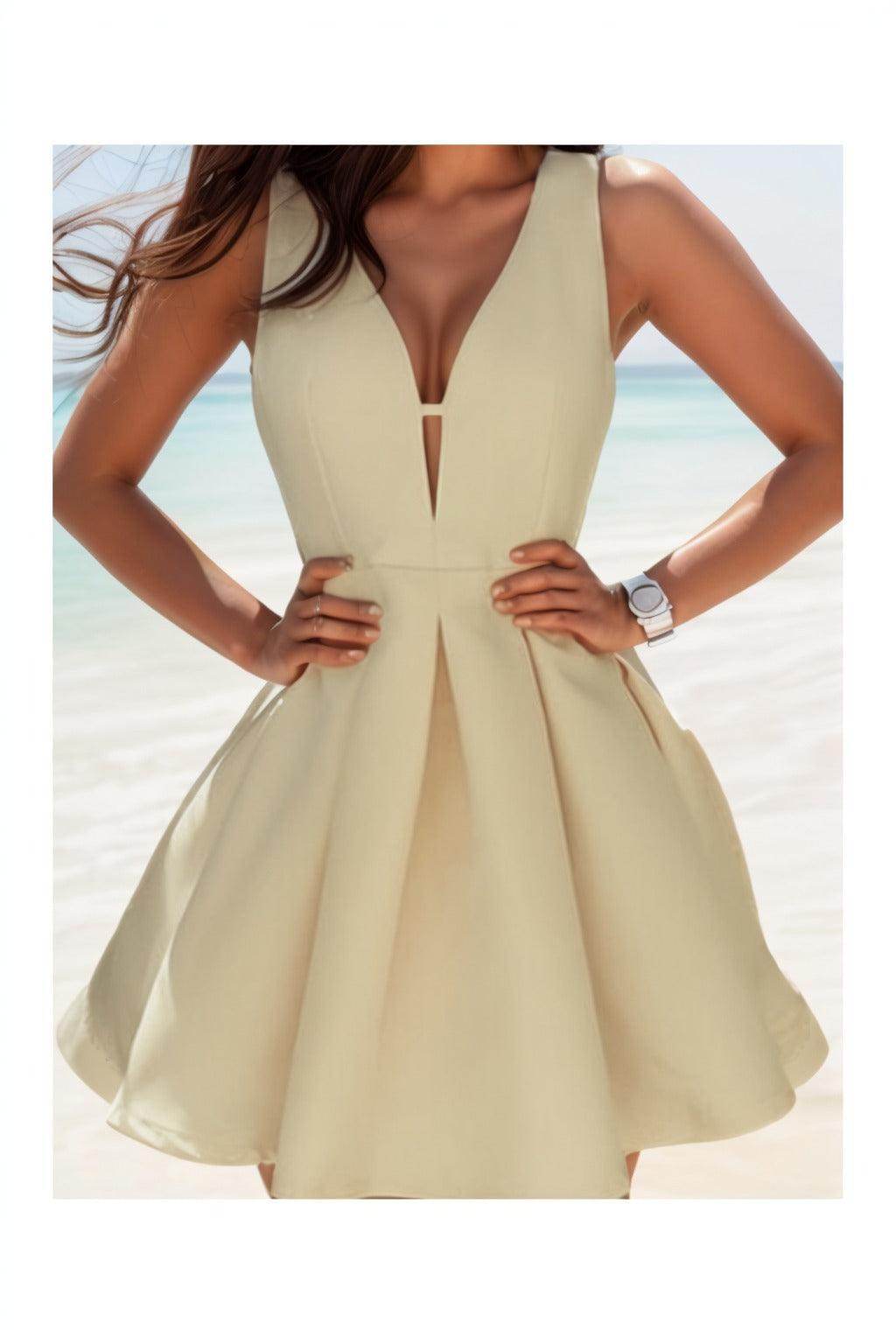 A-Line Knee Length Satin Homecoming Dresses CS0531 - COCOMELODY