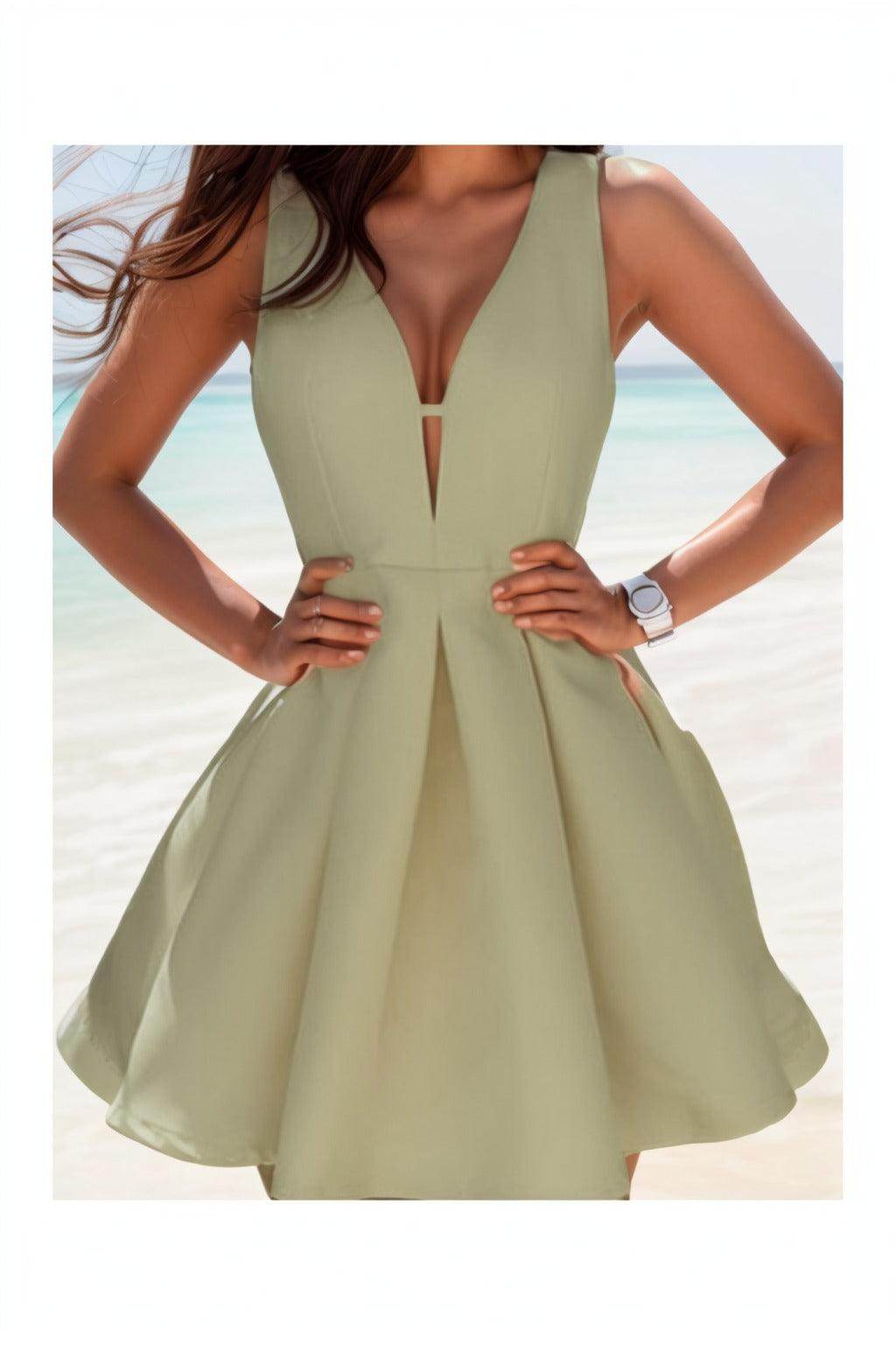 A-Line Knee Length Satin Homecoming Dresses CS0531 - COCOMELODY