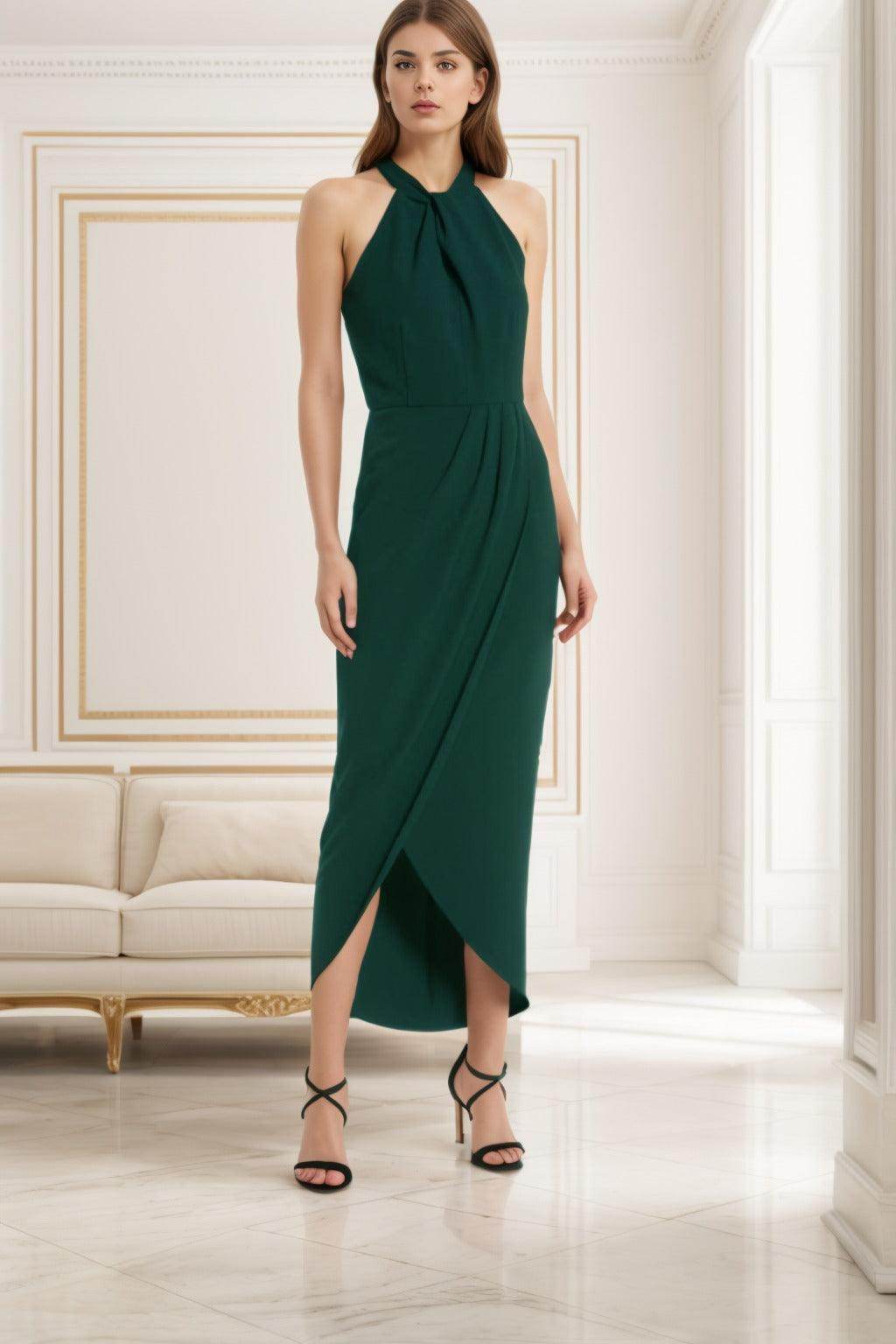 Sheath-Column High-Low Forged Chiffon Graduation Dresses COCOMELODY CS0537, Gold Sheath-Column High-Low Forged Chiffon Graduation Dresses COCOMELODY CS0537, Gold