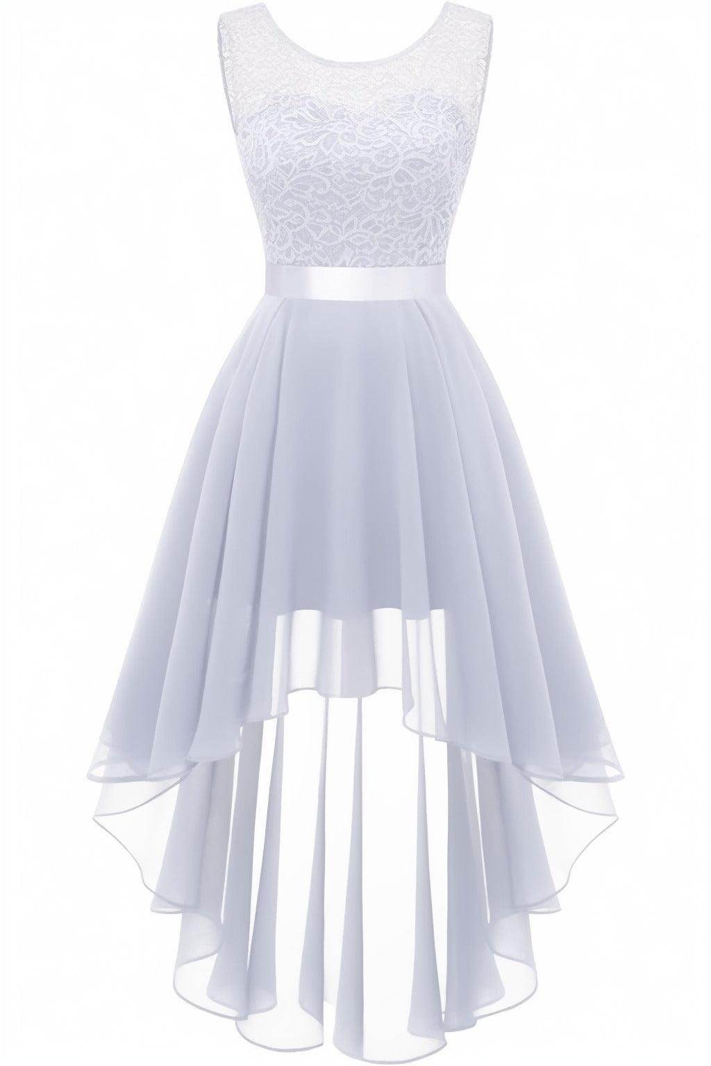 Asymmetrical High-Low Chiffon Graduation Dresses CS0543 - COCOMELODY