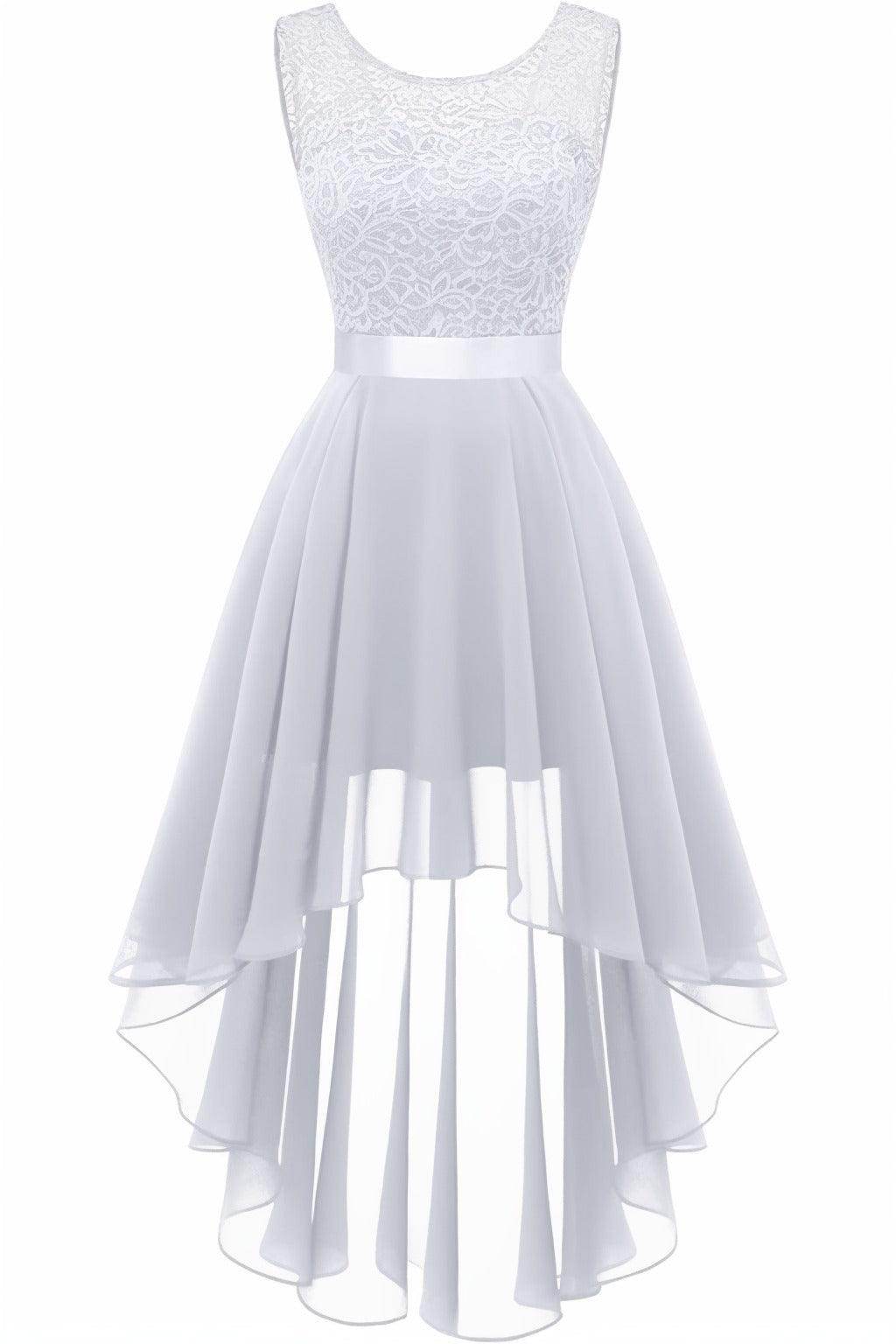 Asymmetrical High-Low Chiffon Graduation Dresses CS0543 - COCOMELODY