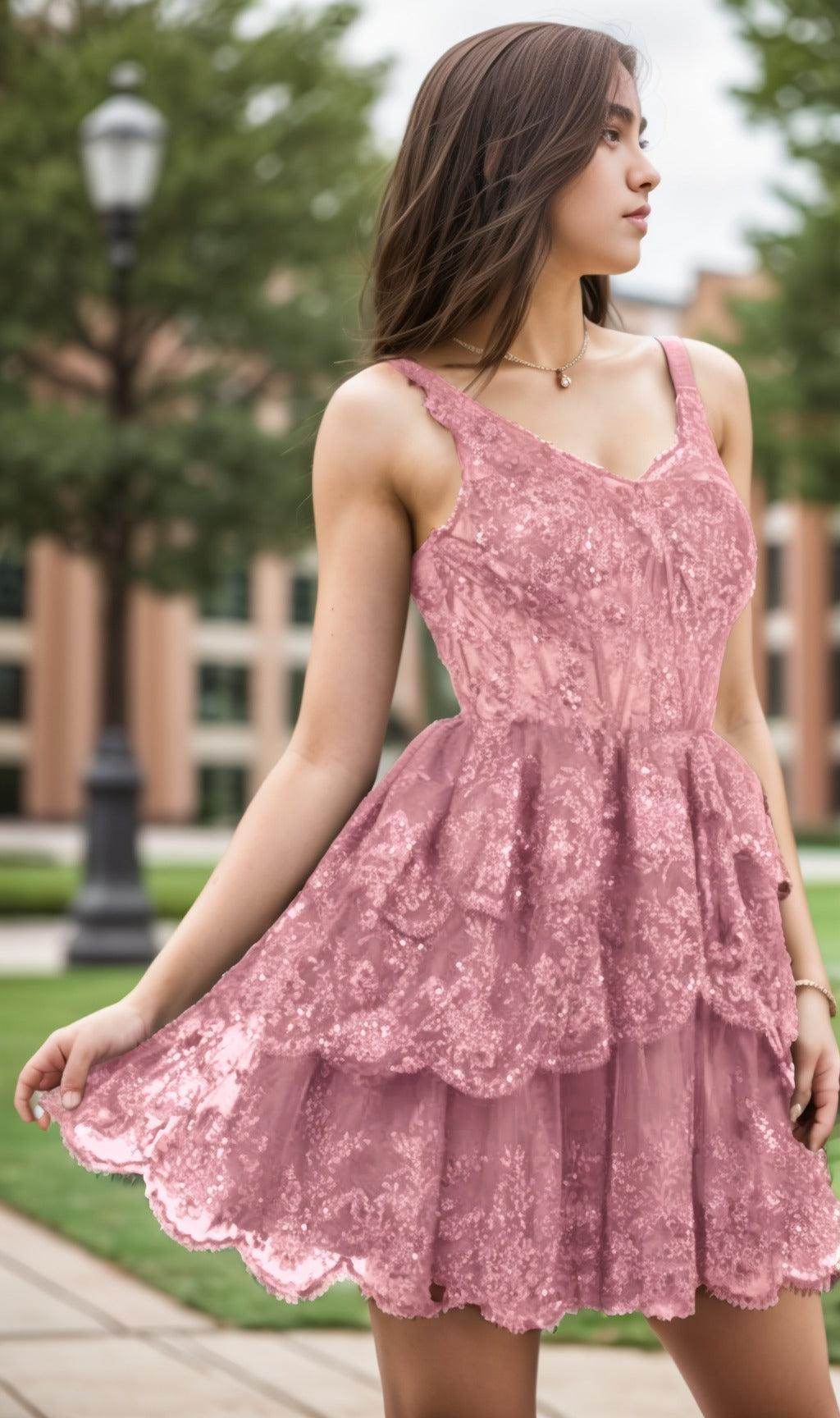 A-Line Short-Mini Tulle Graduation Dresses CS0548 - COCOMELODY