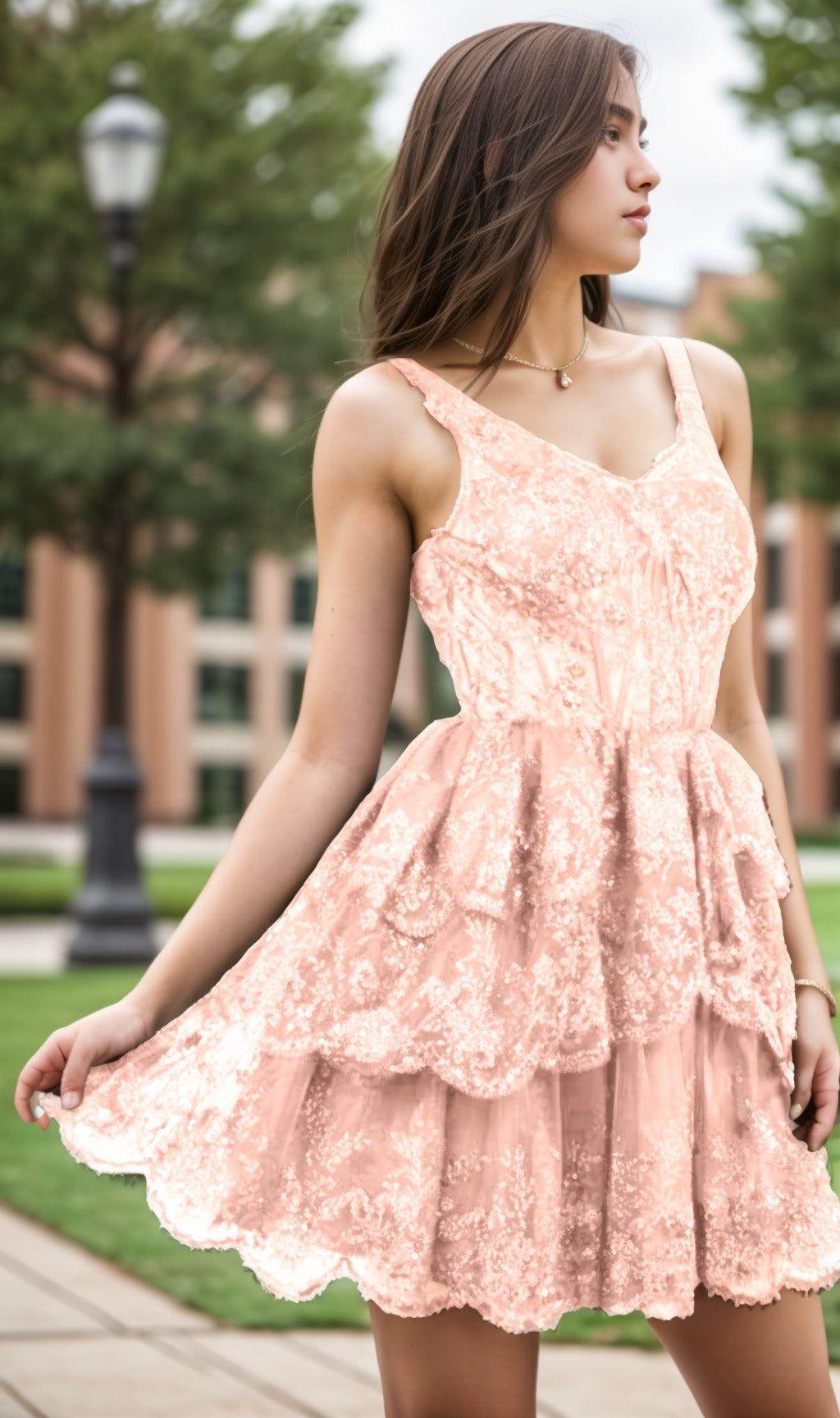 A-Line Short-Mini Tulle Graduation Dresses CS0548 - COCOMELODY