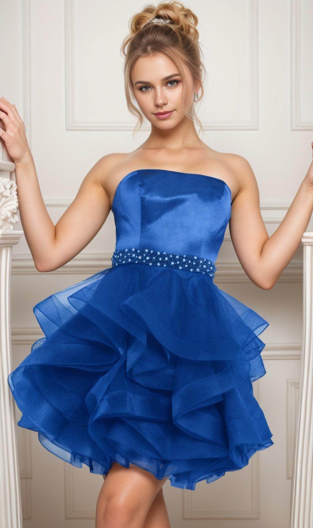 Ball Gown Short-Mini Organza Graduation Dresses CS0550 - COCOMELODY