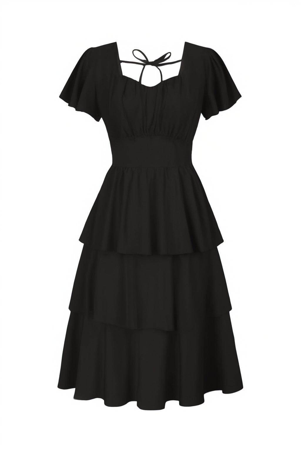 A-Line Knee Length Forged Chiffon Graduation Dresses CS0554 - COCOMELODY