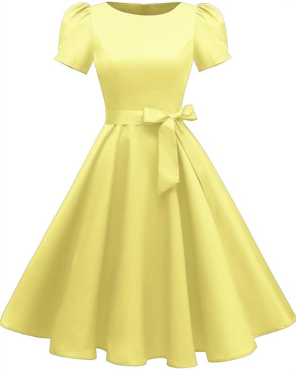 A-Line Knee Length Satin Graduation Dresses CS0555 - COCOMELODY