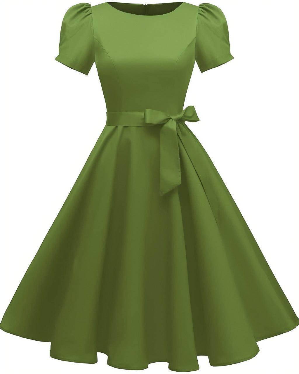 A-Line Knee Length Satin Graduation Dresses CS0555 - COCOMELODY