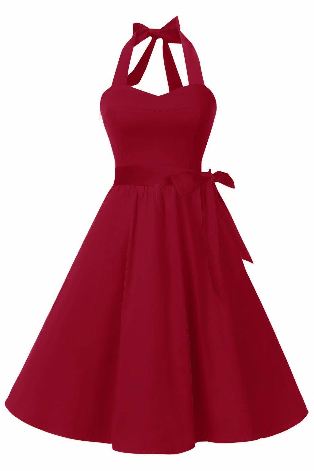 A-Line Knee Length Satin Graduation Dresses CS0559 - COCOMELODY