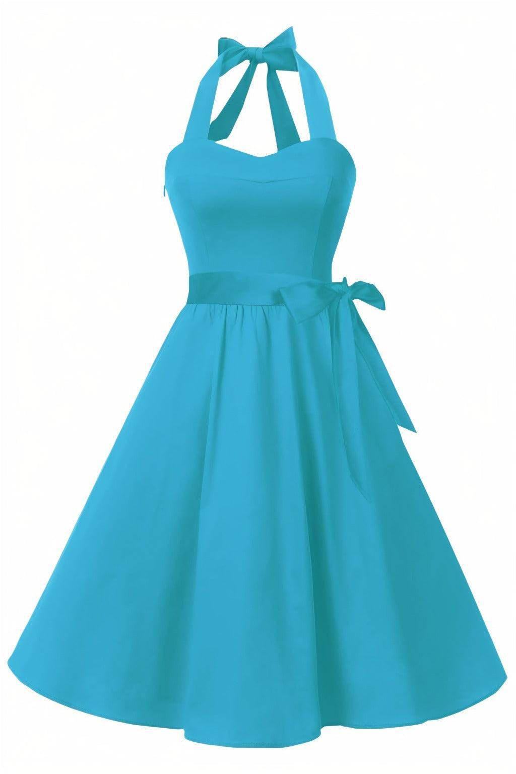 A-Line Knee Length Satin Graduation Dresses CS0559 - COCOMELODY