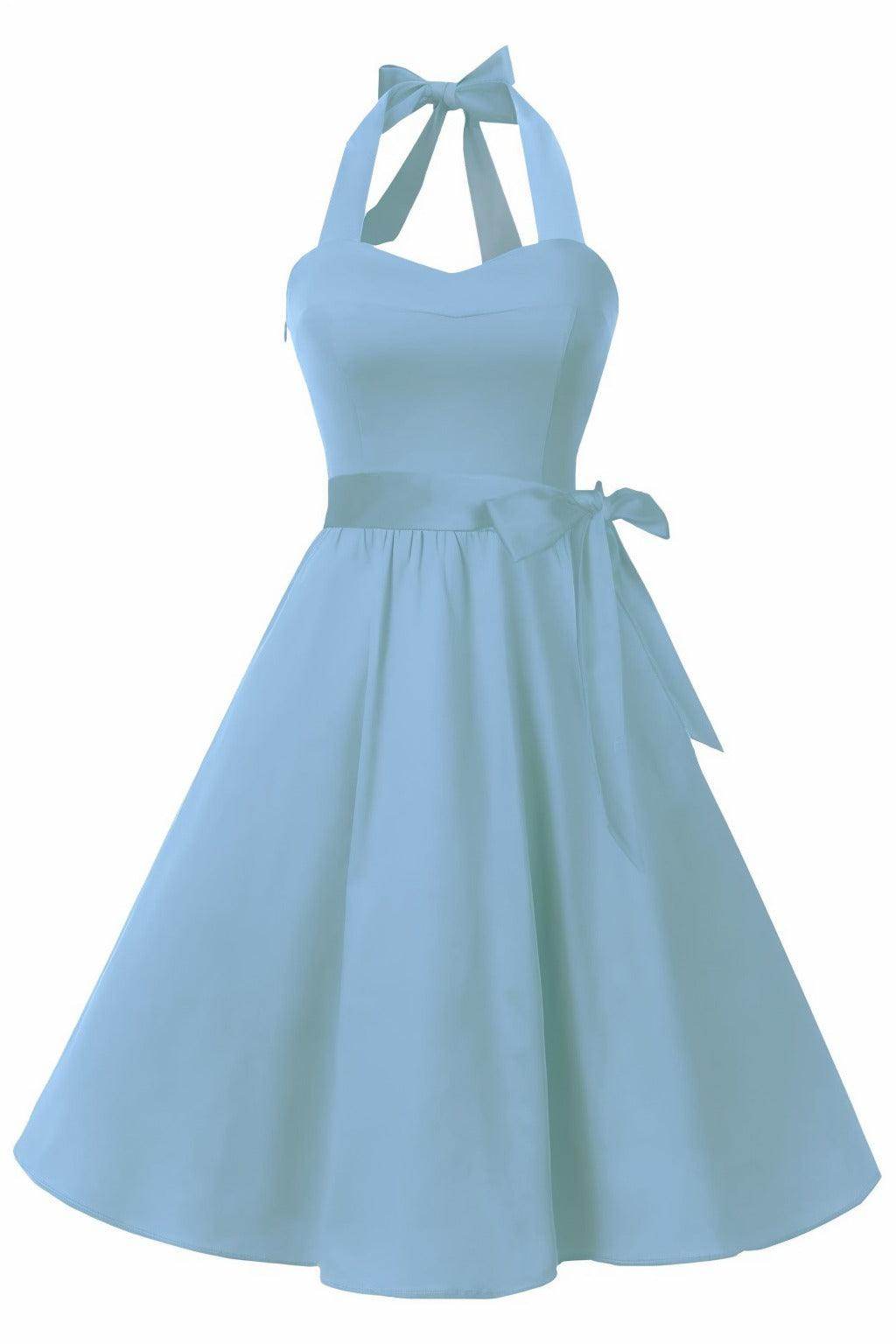 A-Line Knee Length Satin Graduation Dresses CS0559 - COCOMELODY