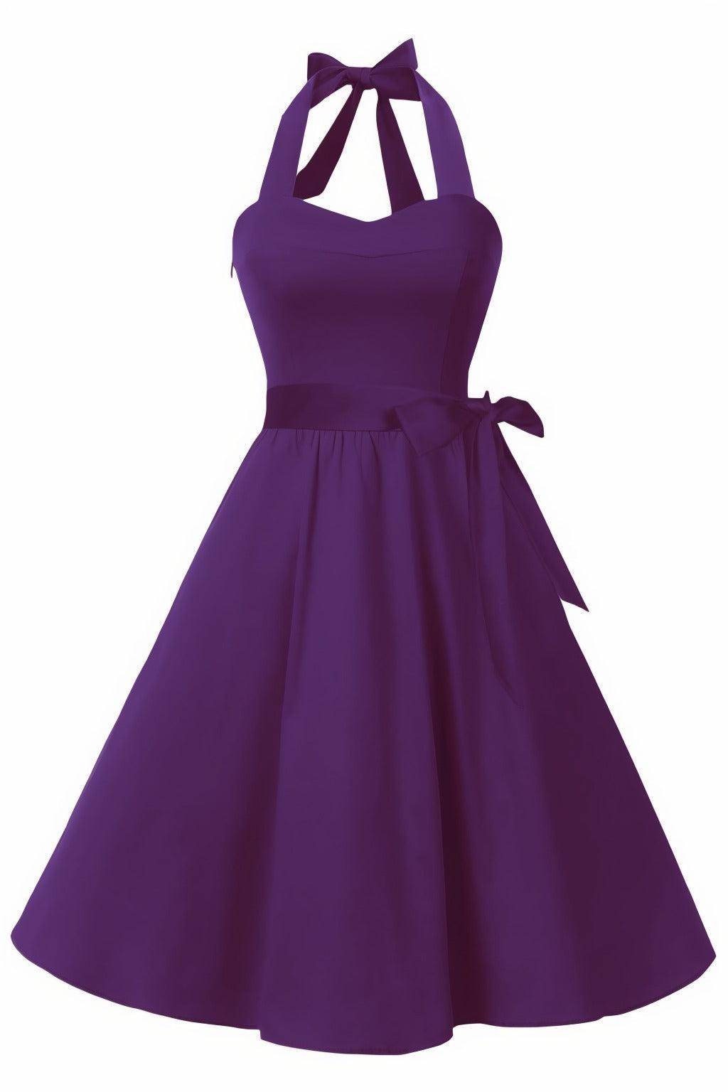 A-Line Knee Length Satin Graduation Dresses CS0559 - COCOMELODY