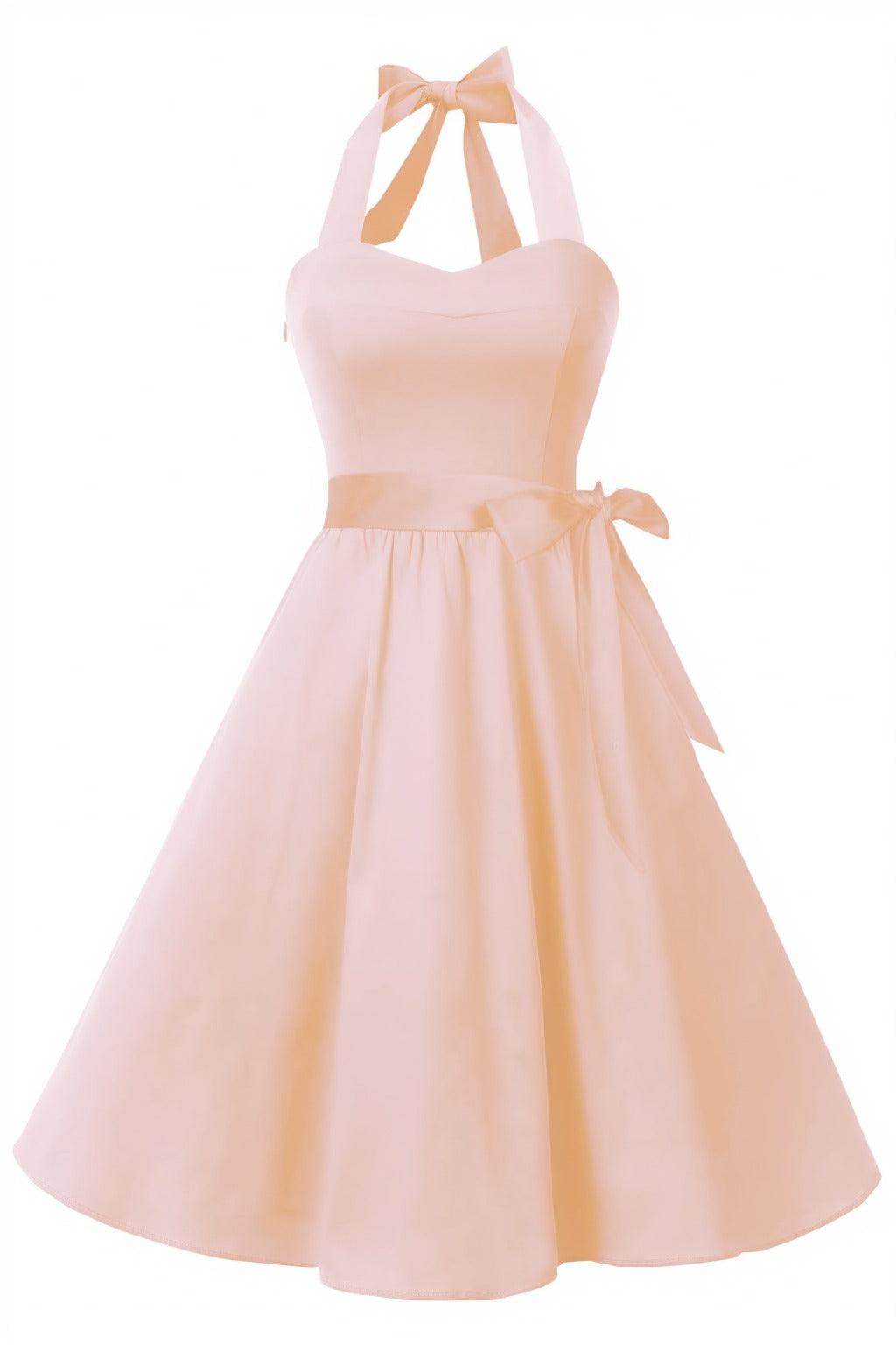 A-Line Knee Length Satin Graduation Dresses CS0559 - COCOMELODY