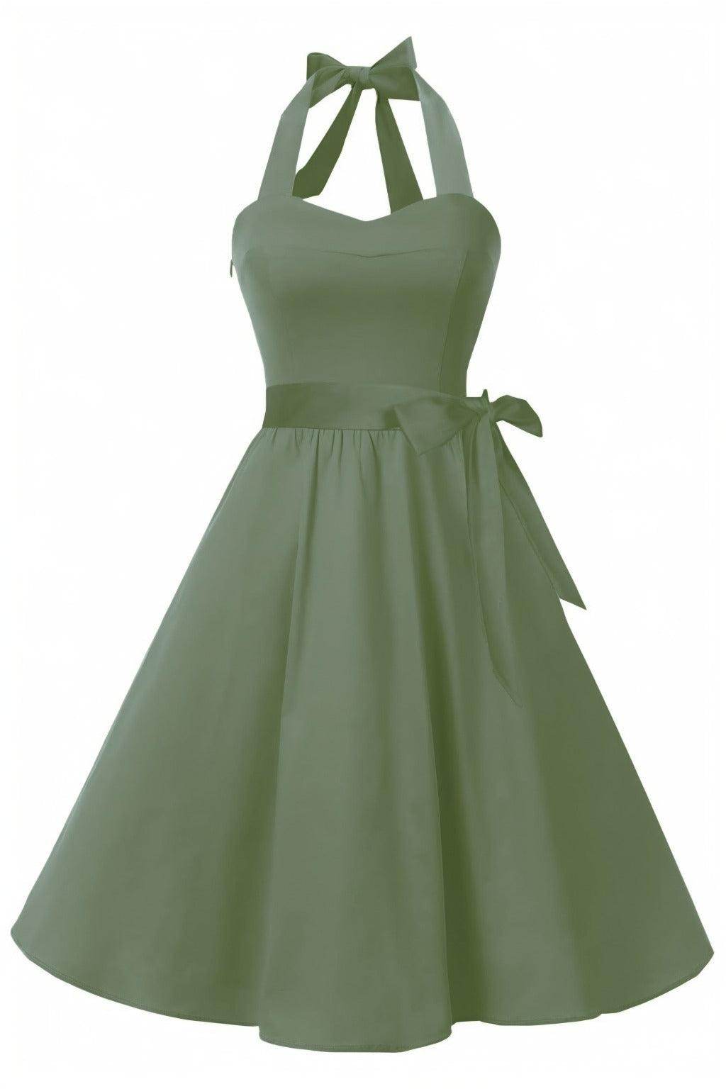 A-Line Knee Length Satin Graduation Dresses CS0559 - COCOMELODY