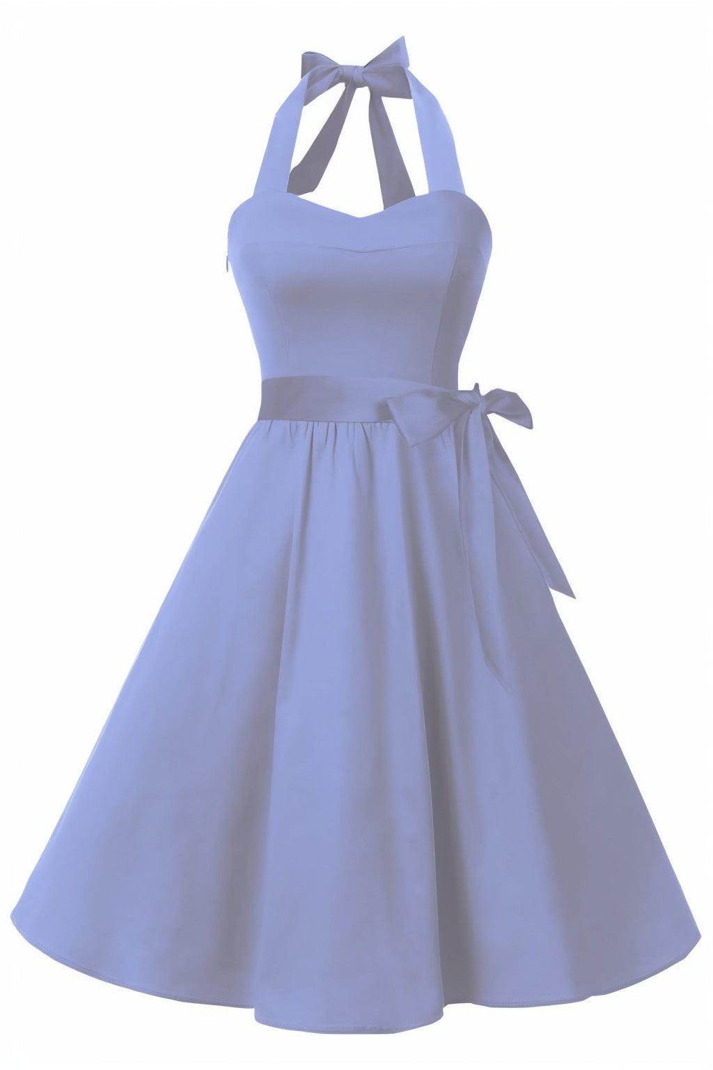 A-Line Knee Length Satin Graduation Dresses CS0559 - COCOMELODY