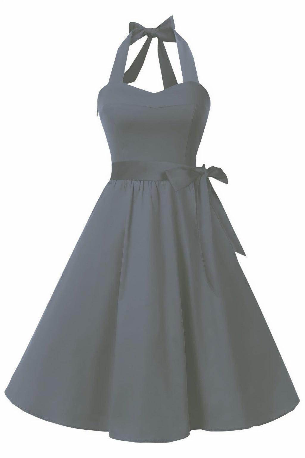 A-Line Knee Length Satin Graduation Dresses CS0559 - COCOMELODY