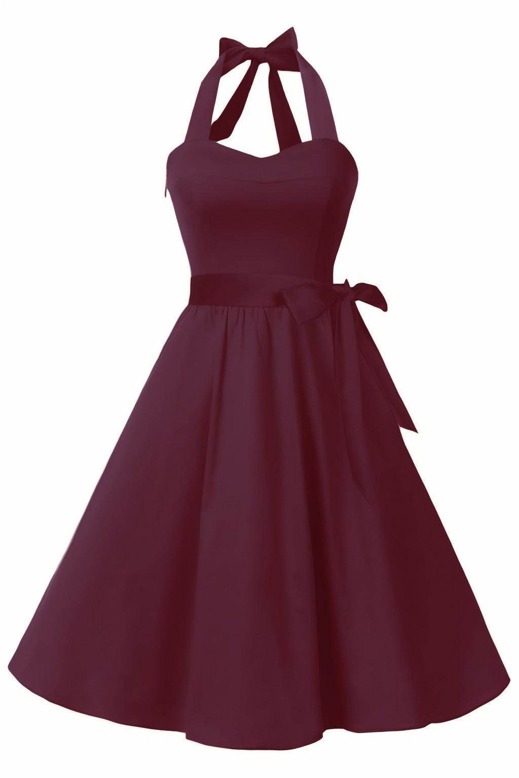 A-Line Knee Length Satin Graduation Dresses CS0559 - COCOMELODY