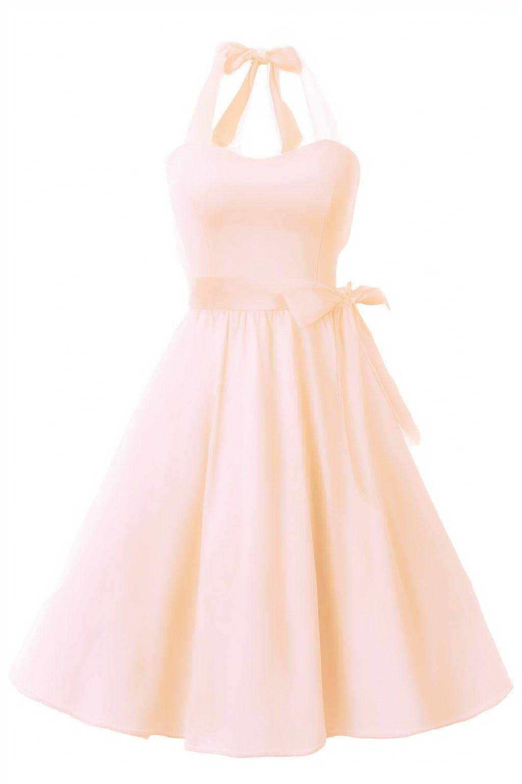 A-Line Knee Length Satin Graduation Dresses CS0559 - COCOMELODY