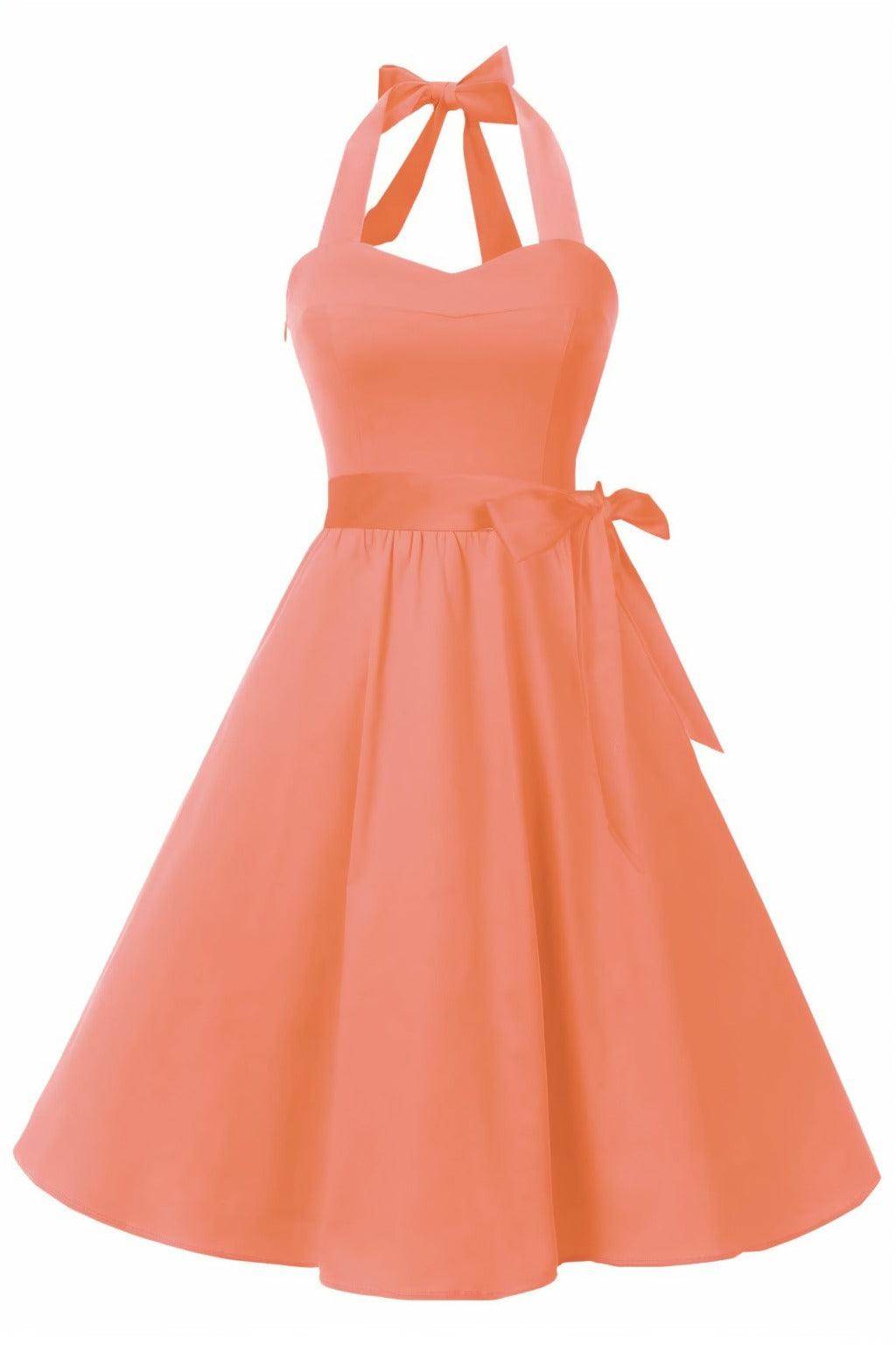 A-Line Knee Length Satin Graduation Dresses CS0559 - COCOMELODY