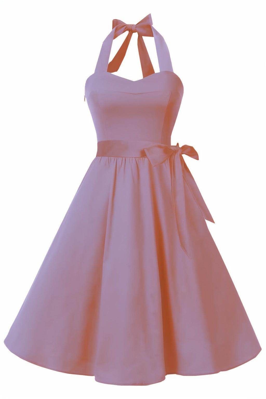 A-Line Knee Length Satin Graduation Dresses CS0559 - COCOMELODY