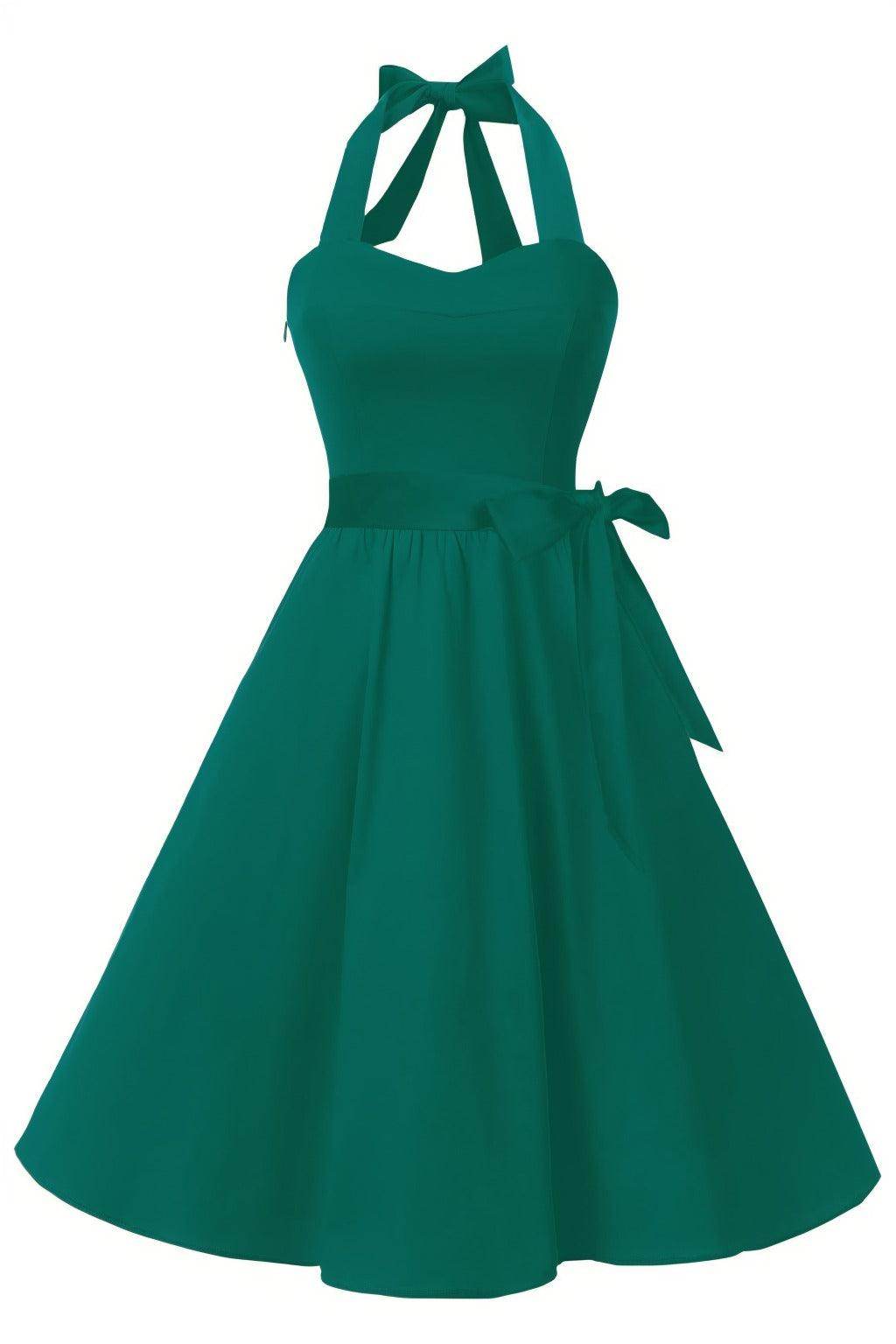 A-Line Knee Length Satin Graduation Dresses CS0559 - COCOMELODY