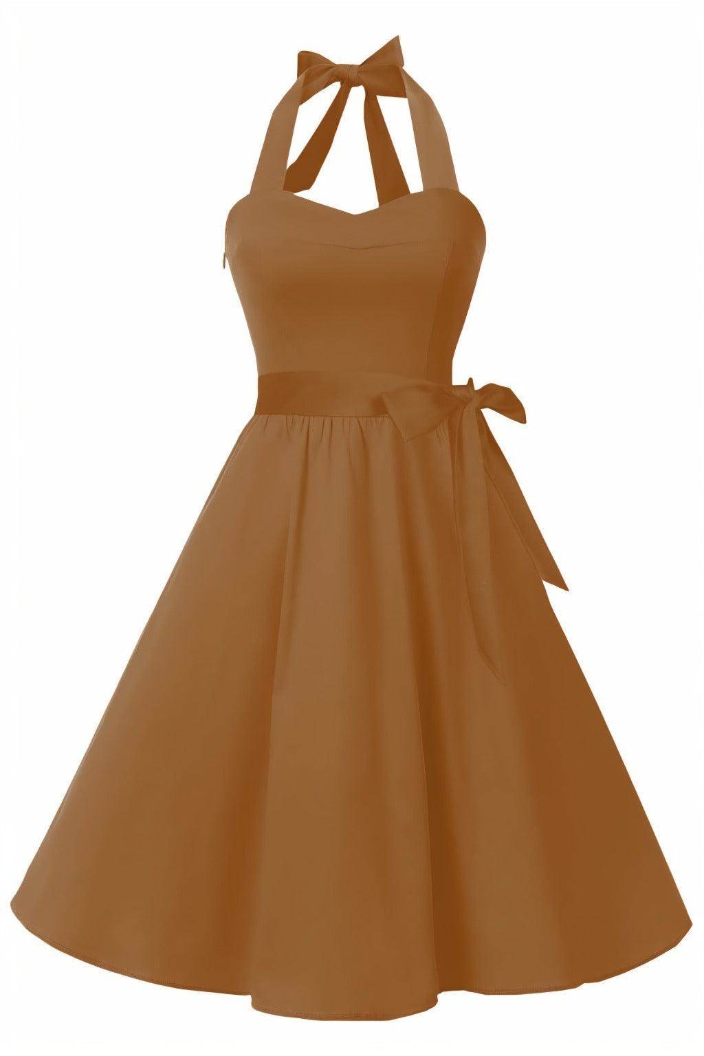 A-Line Knee Length Satin Graduation Dresses CS0559 - COCOMELODY