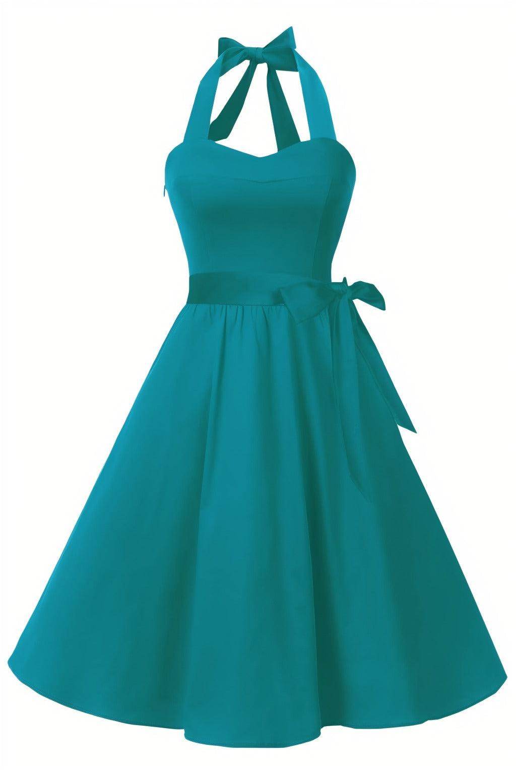 A-Line Knee Length Satin Graduation Dresses CS0559 - COCOMELODY