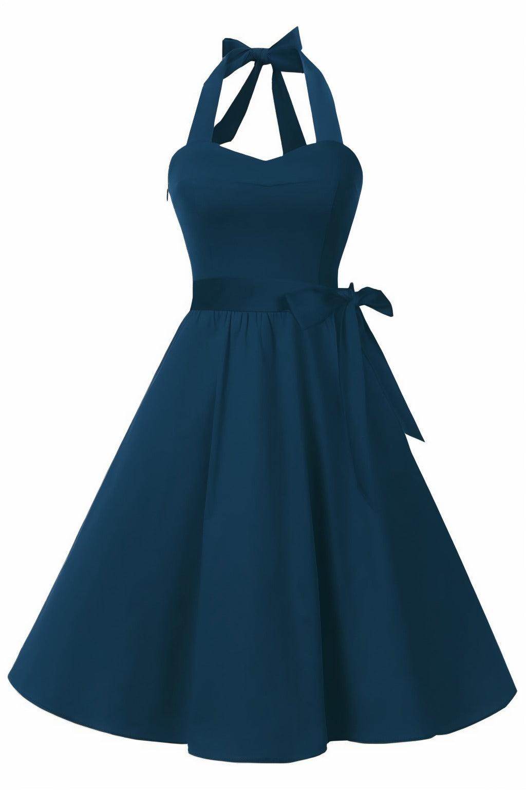 A-Line Knee Length Satin Graduation Dresses CS0559 - COCOMELODY