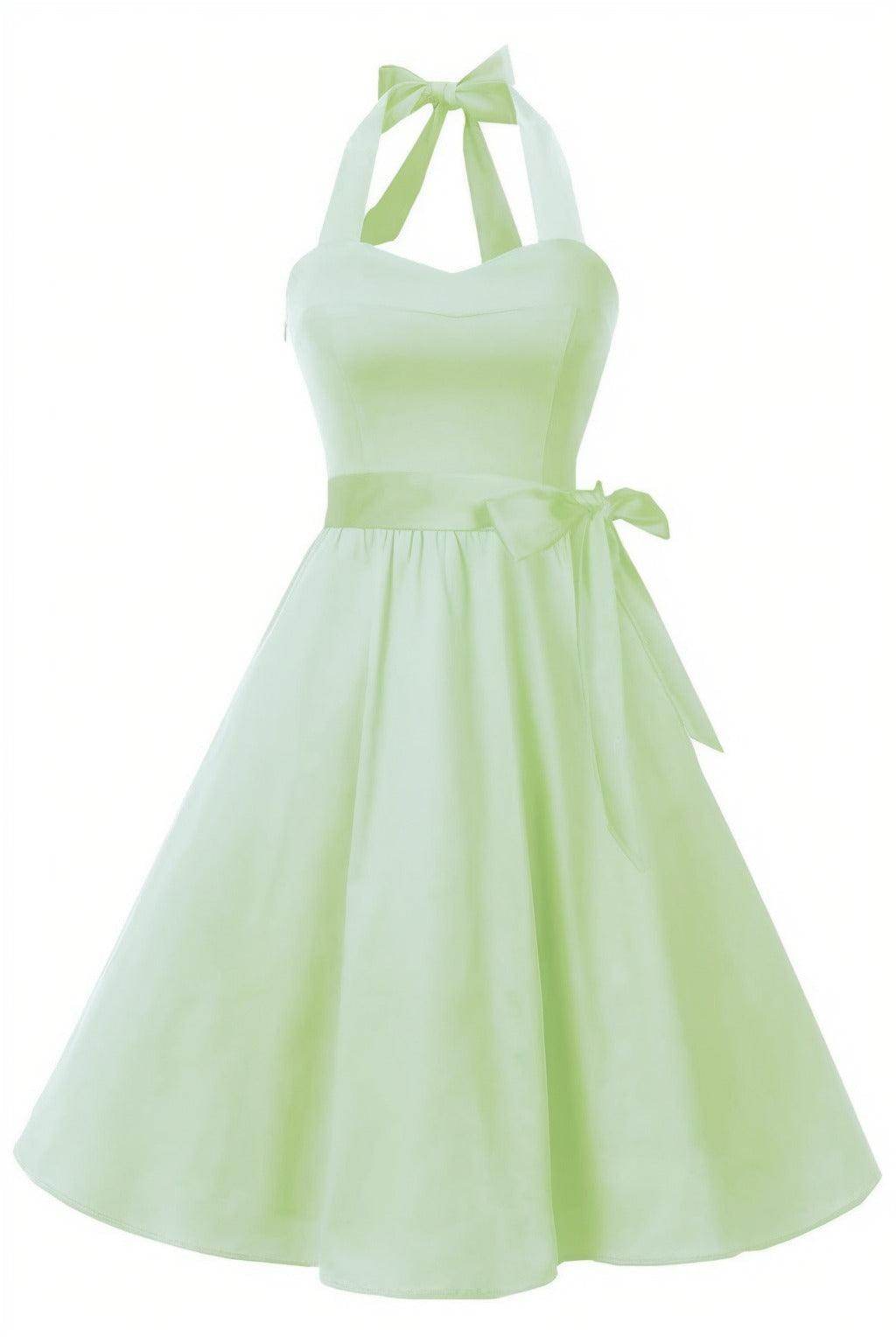 A-Line Knee Length Satin Graduation Dresses CS0559 - COCOMELODY