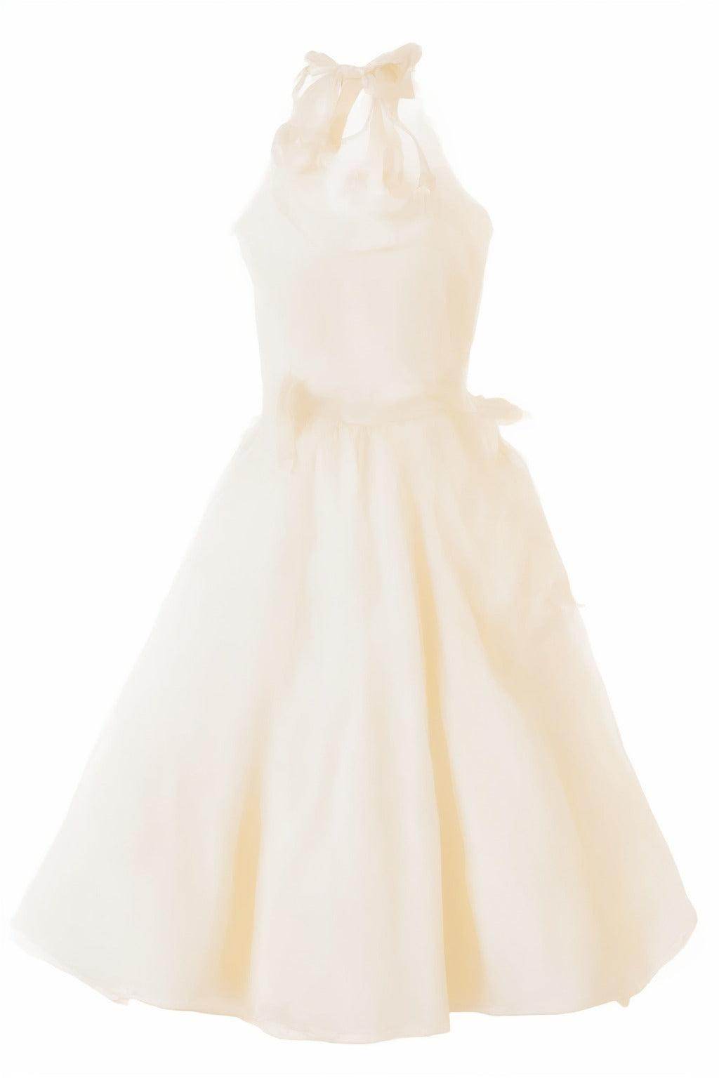 A-Line Knee Length Satin Graduation Dresses CS0559 - COCOMELODY