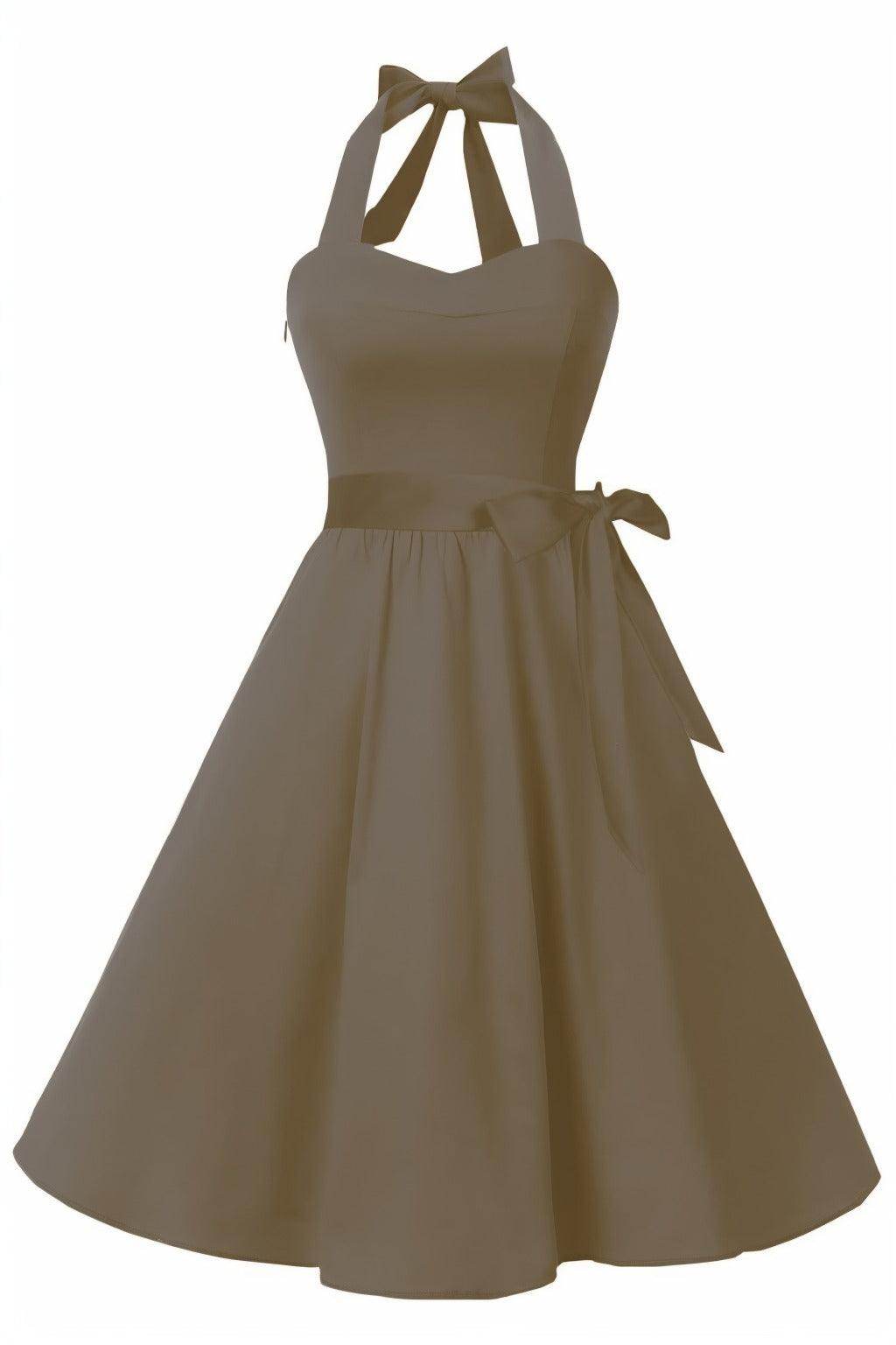 A-Line Knee Length Satin Graduation Dresses CS0559 - COCOMELODY